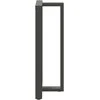 Baro stalo kojos, T formos, 2 vnt., antracito spalvos, 60x35x(110-111) cm, plienas