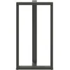 Baro stalo kojos, T formos, 2 vnt., antracito spalvos, 60x35x(110-111) cm, plienas