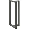 Baro stalo kojos, T formos, 2 vnt., antracito spalvos, 60x35x(110-111) cm, plienas