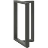 Baro stalo kojos, T formos, 2 vnt., antracito spalvos, 60x35x(90-91) cm, plienas