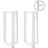 Baro stalo kojos, T formos, 2 vnt., baltos, 60x35x(100-101) cm, plienas