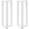 Baro stalo kojos, T formos, 2 vnt., baltos, 50x35x(100-101) cm, plienas