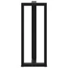Baro stalo kojos, T formos, 2 vnt., juodos, 40x35x(100-101) cm, plienas