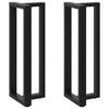 Baro stalo kojos, T formos, 2 vnt., juodos, 40x35x(110-111) cm, plienas