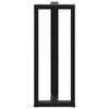 Baro stalo kojos, T formos, 2 vnt., juodos, 50x35x(100-101) cm, plienas