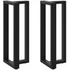 Baro stalo kojos, T formos, 2 vnt., juodos, 50x35x(100-101) cm, plienas