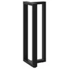 Baro stalo kojos, T formos, 2 vnt., juodos, 50x35x(110-111) cm, plienas