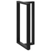 Baro stalo kojos, T formos, 2 vnt., juodos, 60x35x(110-111) cm, plienas