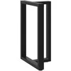 Baro stalo kojos, T formos, 2 vnt., juodos, 60x35x(90-91) cm, plienas