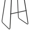 Baro taburetės, 6vnt., juodos spalvos, dirbtinė oda (3x280078)