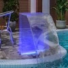 Baseino fontanas su įvairių spalvų LED, 51cm, akrilas