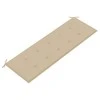 Batavia suoliukas su smėlio spalvos pagalvėle, 150cm, tikmedis