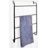 Bathroom Solutions Rankšluosčių kabykla ant durų, juoda, metalas