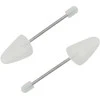 Batų kurpaliai, 5 poros, baltos spalvos, plastikas, EU 38–44