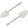 Batų kurpaliai, 5 poros, baltos spalvos, plastikas, EU 35–38