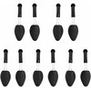 Batų kurpaliai, 5 poros, juodos spalvos, plastikas, EU 38–44