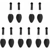 Batų kurpaliai, 5 poros, juodos spalvos, plastikas, EU 35–38