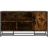 Batų suoliukas, dūminio ąžuolo, 100x40x53,5 cm, mediena/metalas