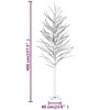 Beržas su 672 šiltomis baltomis LED lemputėmis, 400cm, baltas