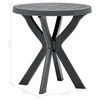 Bistro staliukas, antracito spalvos, plastikas, 70cm skersmens