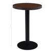 Bistro staliukas, tamsiai rudos spalvos, 50cm, MDF