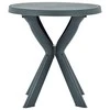 Bistro staliukas, žalios spalvos, plastikas, 70cm skersmens