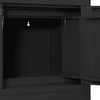 Biuro spintelė su loveliu, antracito, 90x40x125cm, plienas