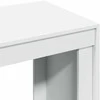 Biuro stalas, baltos spalvos, 123,5x73,5x75cm, apdirbta mediena