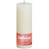 Bolsius Žvakės Shine, 4vnt., švelnios perlų, 190x68mm, cilindro formos