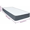 Box Spring Čiužinys, 160x80x20cm, vidutinio minkštumo, audinys