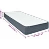 Box Spring Čiužinys, 200x70x20cm, vidutinio minkštumo, audinys