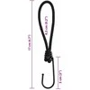 Bungee Virvelė su kabliukais, 25vnt., 17cm