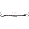 Bungee virvelės su juostelėmis ir kabliukais, 25vnt., 38cm