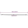 Bungee virvelės su juostelėmis ir kabliukais, 10vnt., 100cm