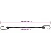 Bungee virvelės su juostelėmis ir kabliukais, 25vnt., 46cm