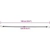 Bungee virvelės su juostelėmis ir kabliukais, 25vnt., 100cm