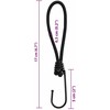 Bungee virvelės su kabliukais, 50vnt., 17cm