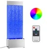 Burbulų kolona su įvairių spalvų LED, plienas ir akrilas, 110cm