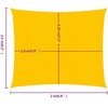 Burė nuo saulės, geltonos spalvos, 2x2,5m, HDPE, 160g/m²