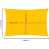 Burė nuo saulės, geltonos spalvos, 3,5x5m, HDPE, 160g/m²