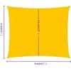 Burė nuo saulės, geltonos spalvos, 4x4m, HDPE, 160g/m²