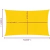 Burė nuo saulės, geltonos spalvos, 4x7m, HDPE, 160g/m²