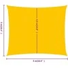 Burė nuo saulės, geltonos spalvos, 5x5m, HDPE, 160g/m²