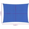 Burė nuo saulės, mėlynos spalvos, 4x5m, HDPE, 160g/m²
