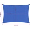 Burė nuo saulės, mėlynos spalvos, 4x6m, HDPE, 160g/m²