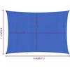 Burė nuo saulės, mėlynos spalvos, 6x8m, HDPE, 160g/m²