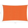 Burė nuo saulės, oranžinės spalvos, 3x4m, HDPE, 160g/m²
