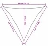 Burė nuo saulės, pilka, 3x3x3m, 100% oksfordo poliesteris