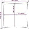 Burė nuo saulės, smėlio, 3,6x3,6m, 100% oksfordo poliesteris