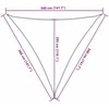 Burė nuo saulės, smėlio, 3,6x3,6x3,6m, 100% poliesteris